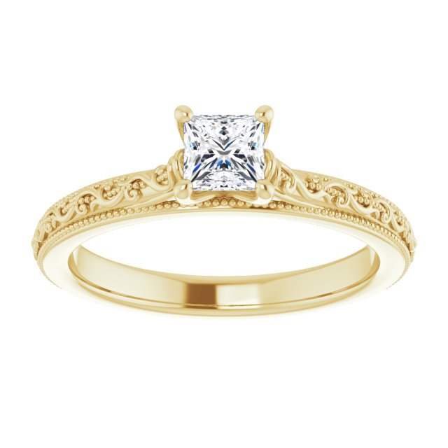 square-10K Yellow gold