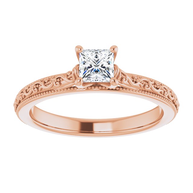 square-18K Rose gold