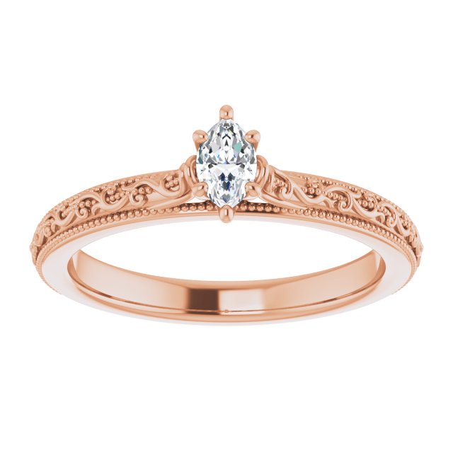 marquise-14K Rose gold