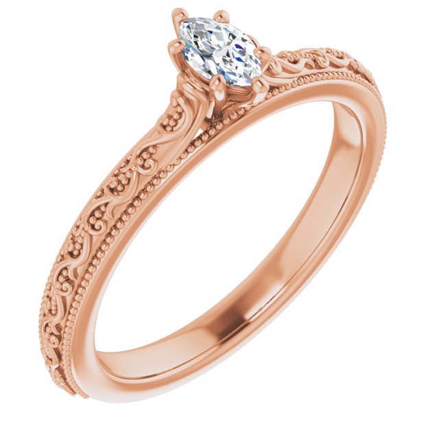 marquise-10K Rose gold