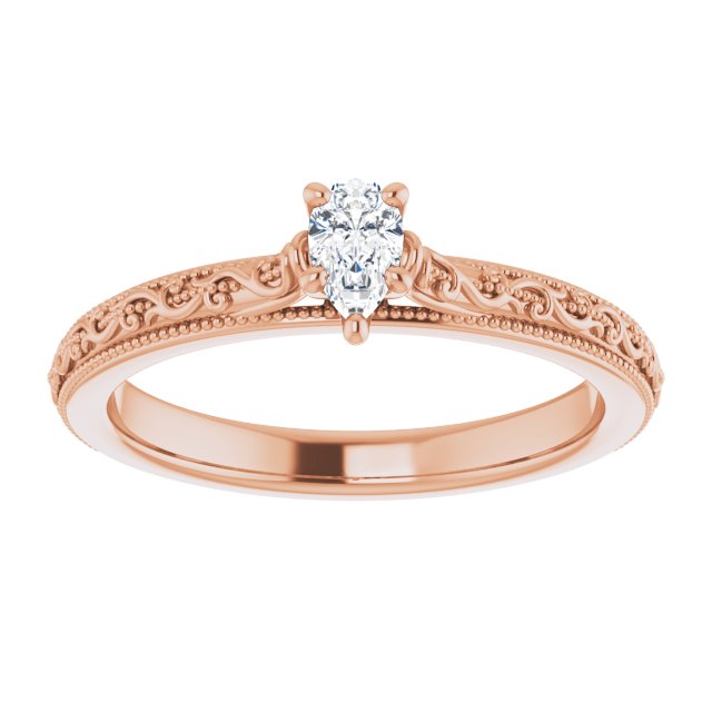 pear-14K Rose gold