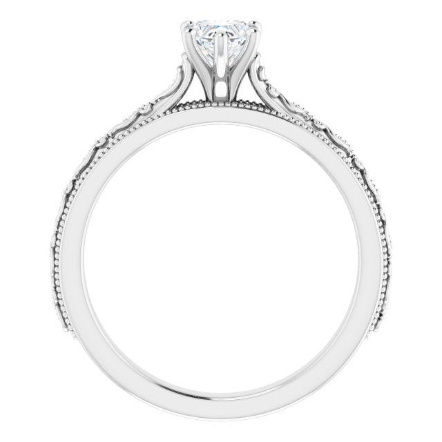 heart-14K White gold