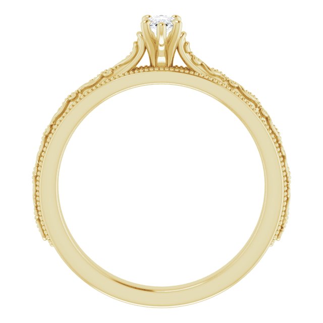 pear-10K Yellow gold