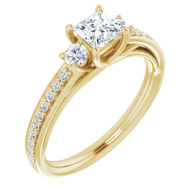square-14K Yellow gold