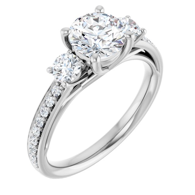 round-18K White gold