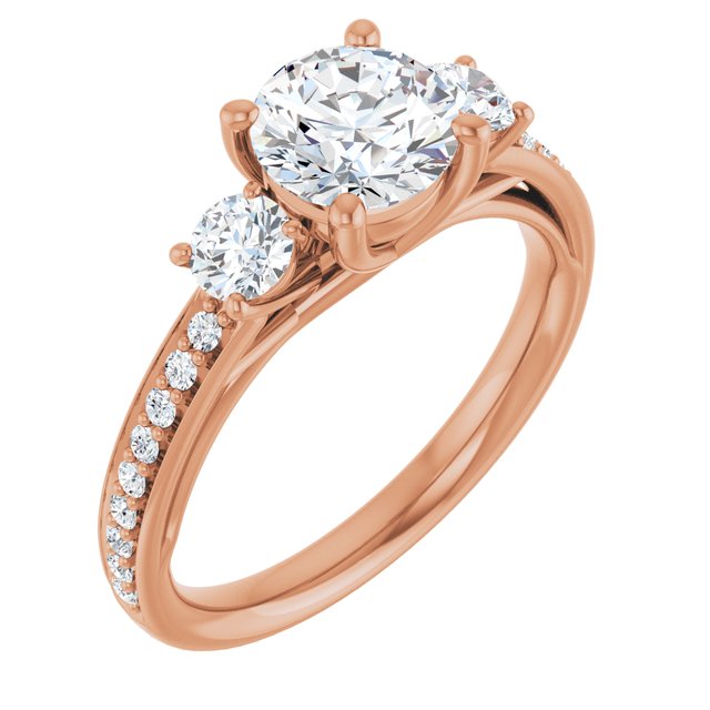 round-14K Rose gold