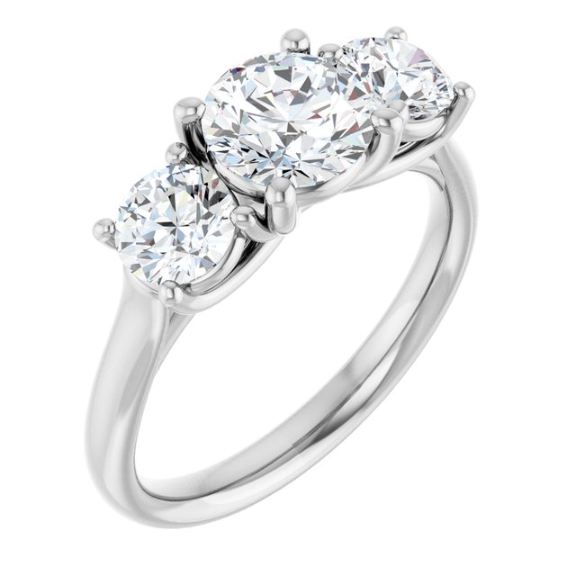 round-14K White gold