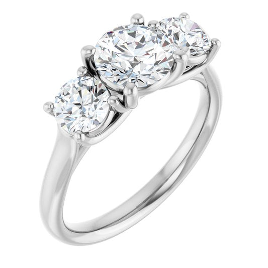 round-14K White gold