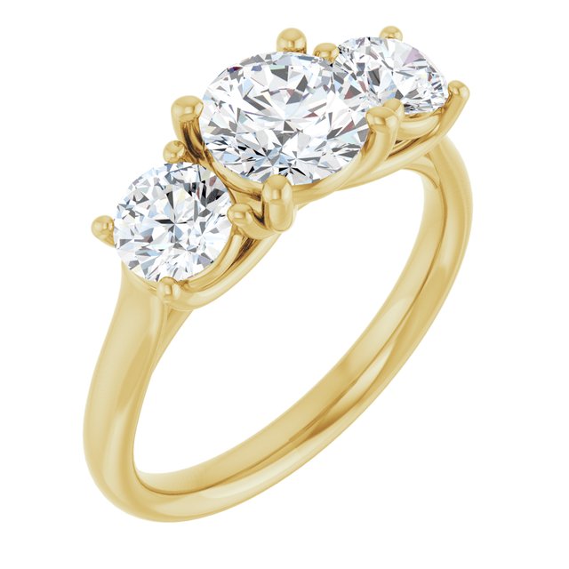 round-14K Yellow gold