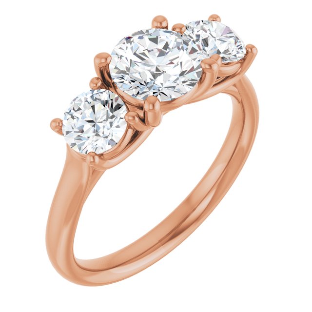 round-14K Rose gold