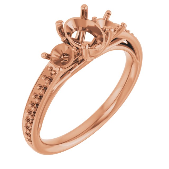 oval-18K Rose gold