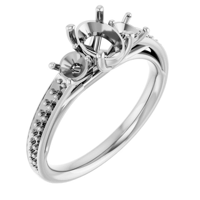 oval-10K White gold