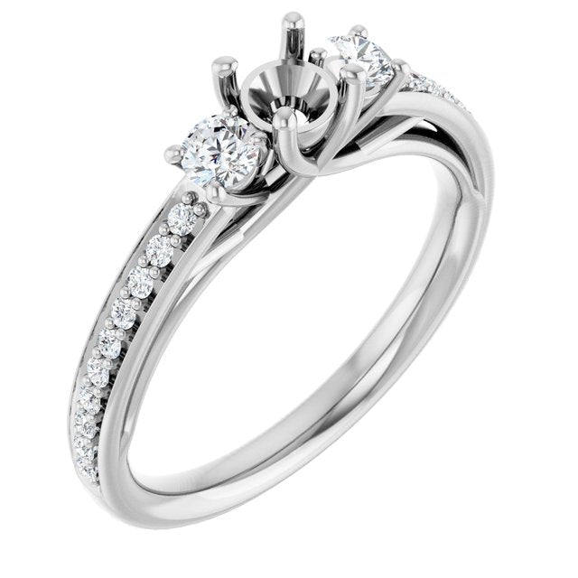 round-14K White gold