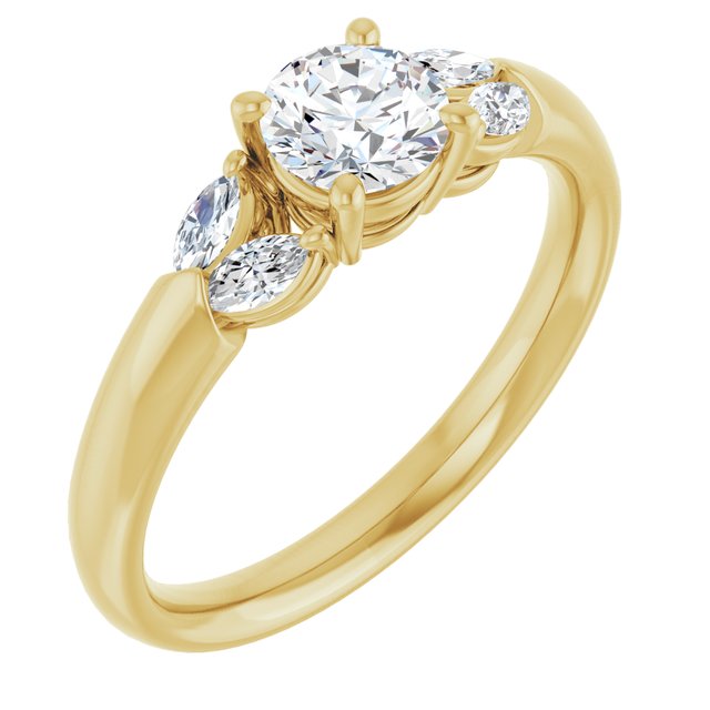 round-10K Yellow gold