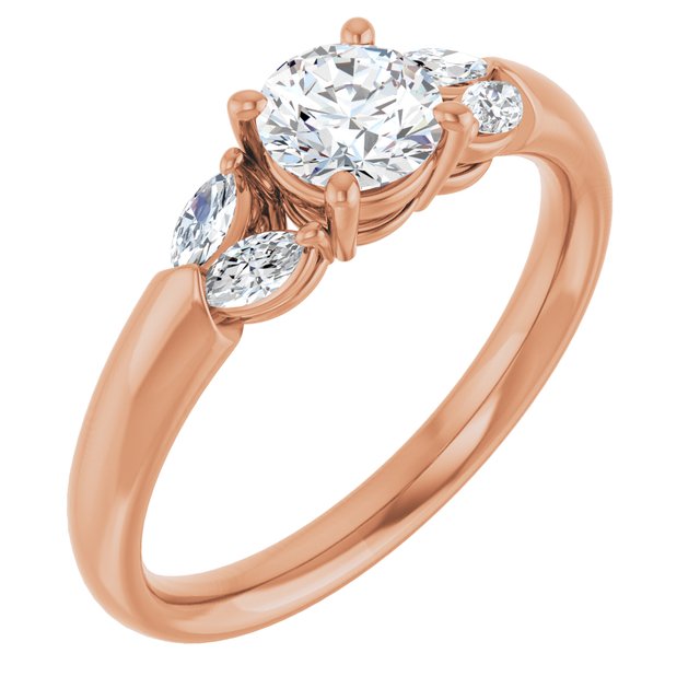 round-10K Rose gold