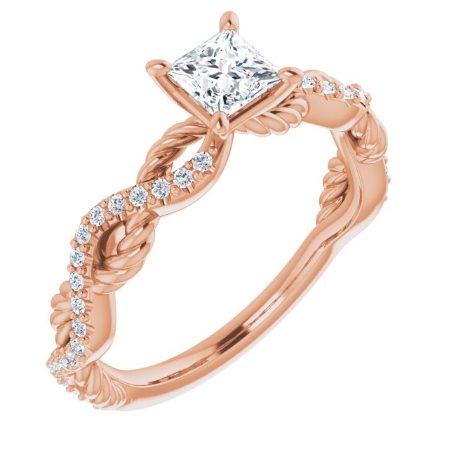 square-18K Rose gold