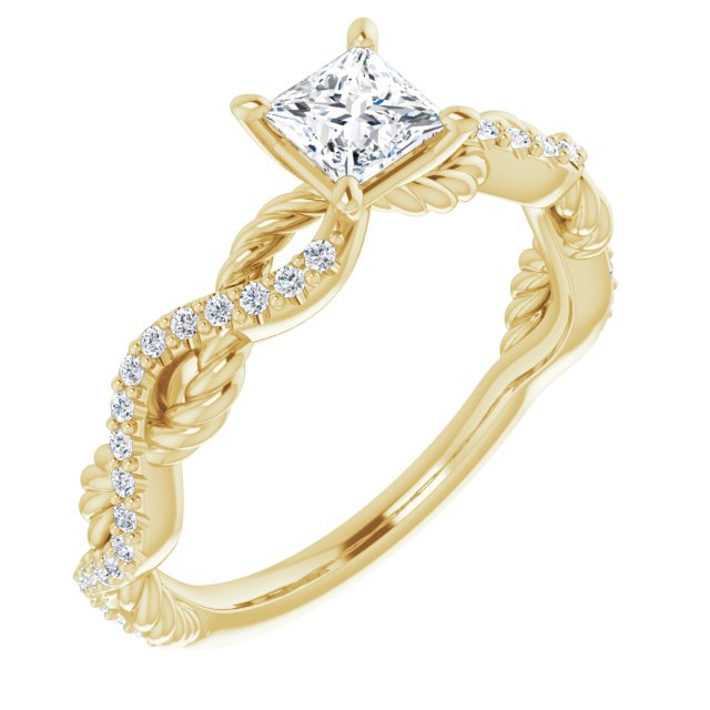 square-18K Yellow gold