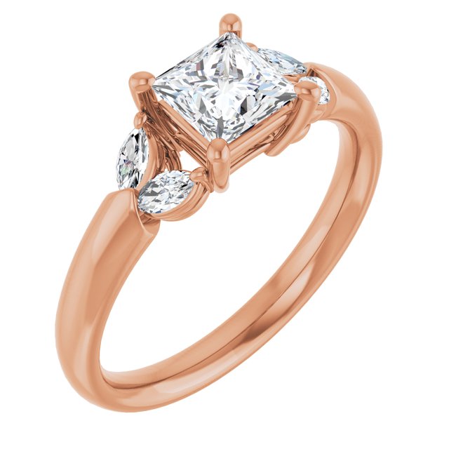 square-14K Rose gold