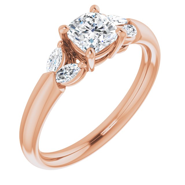 cushion-14K Rose gold