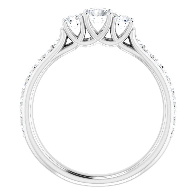round-18K White gold