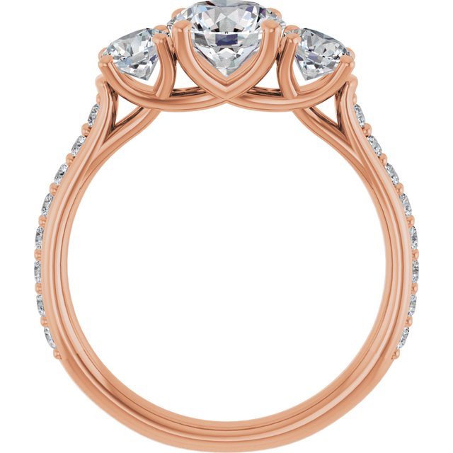 round-14K Rose gold