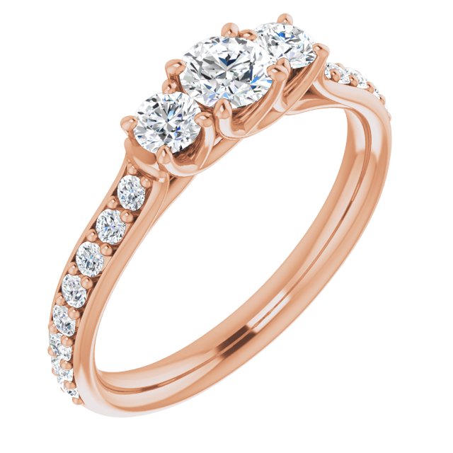 round-10K Rose gold