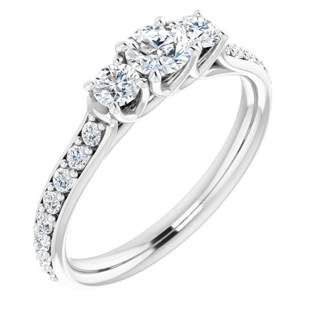 round-18K White gold