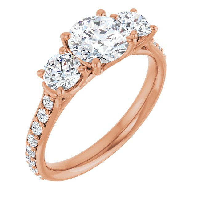 round-14K Rose gold