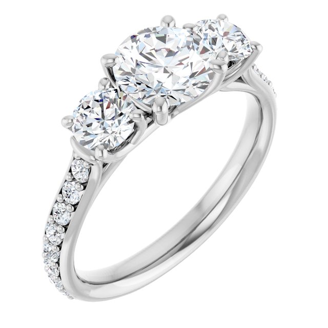 round-14K White gold