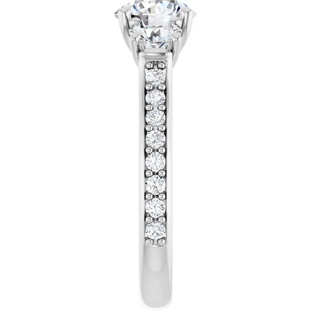 round-14K White gold