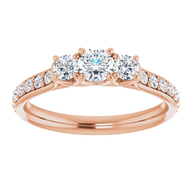 round-10K Rose gold