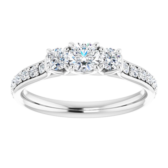round-18K White gold