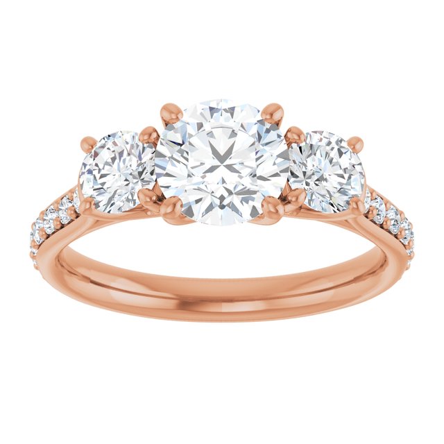 round-14K Rose gold