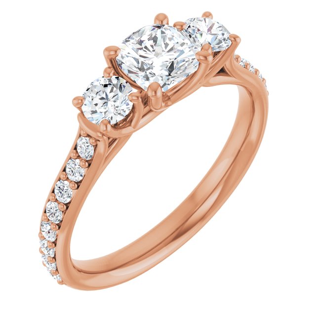 cushion-18K Rose gold
