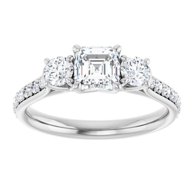 asscher-18K White gold