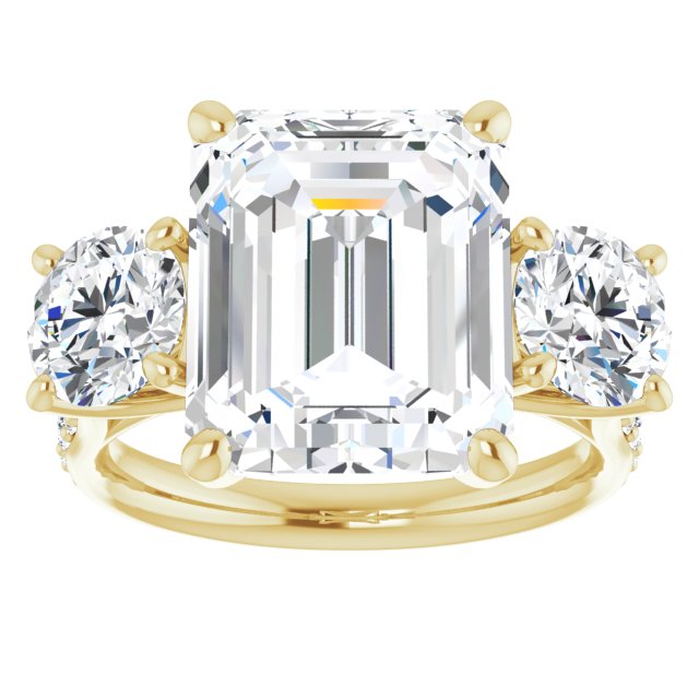 emerald-10K Yellow gold