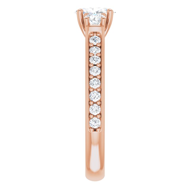 oval-18K Rose gold