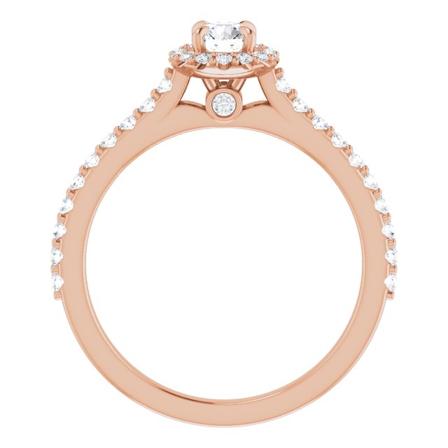 round-10K Rose gold