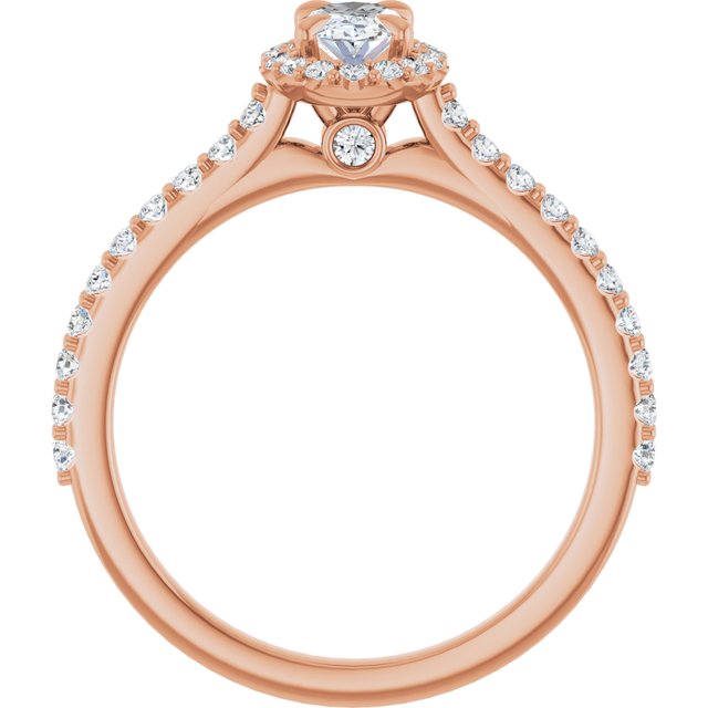 oval-18K Rose gold