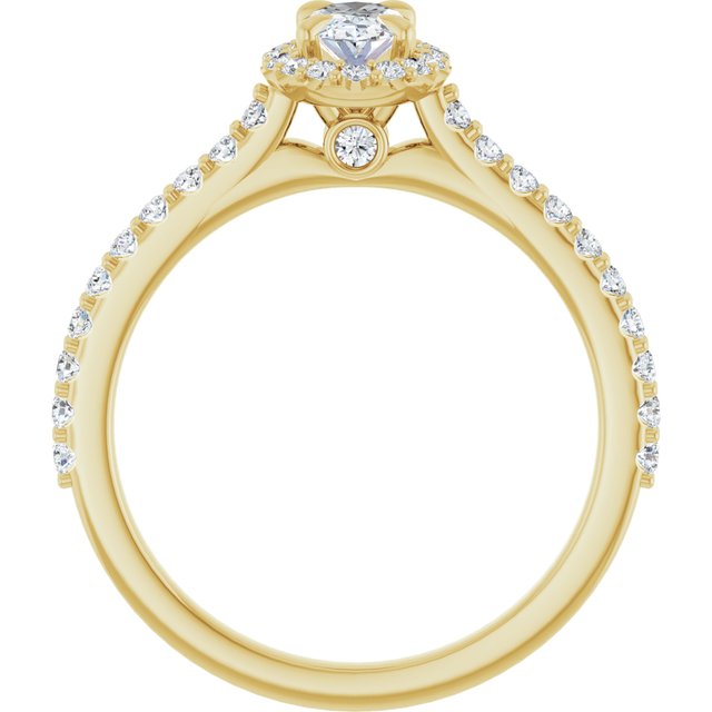 oval-18K Yellow gold