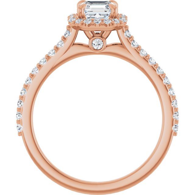 asscher-10K Rose gold