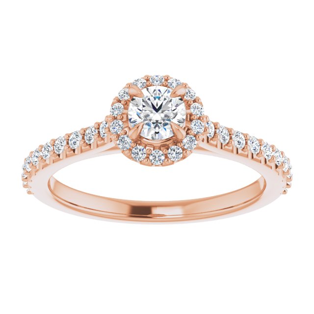 round-14K Rose gold