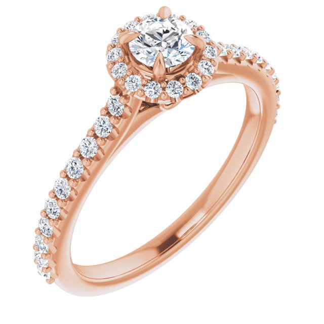 round-18K Rose gold