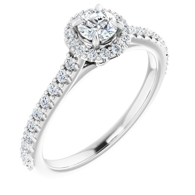 round-14K White gold