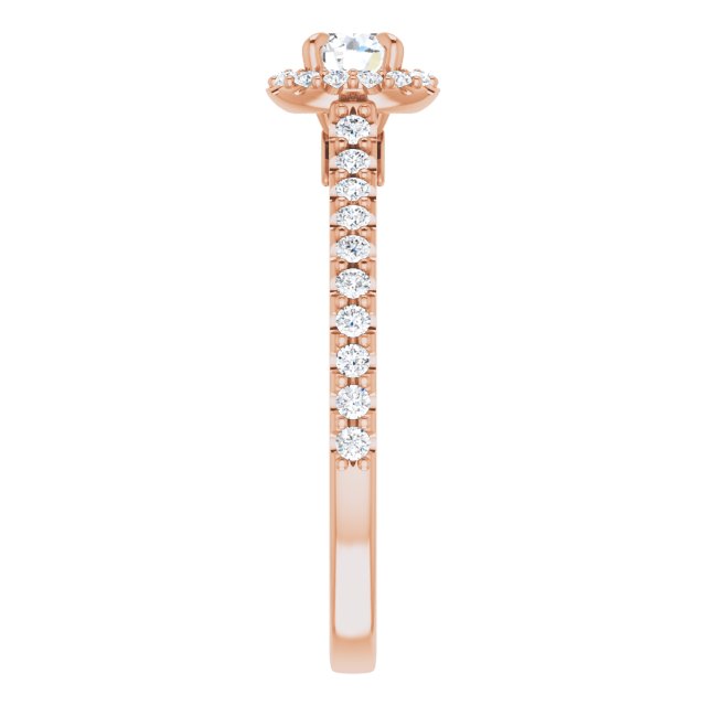 round-14K Rose gold