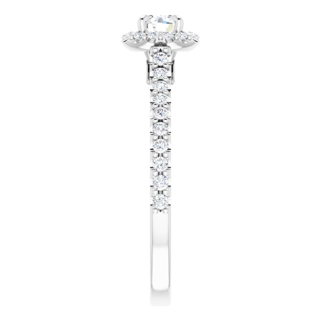 round-18K White gold