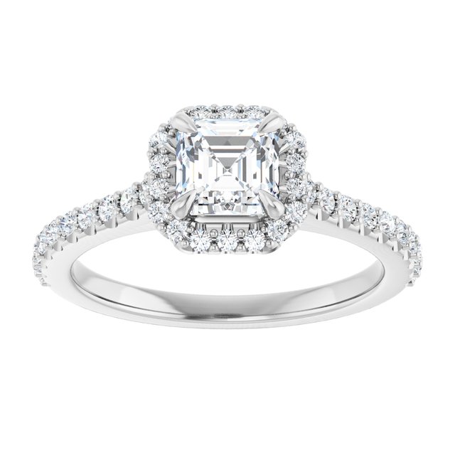 asscher-14K White gold