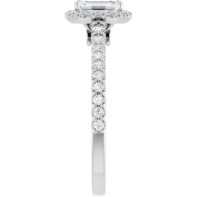 emerald-18K White gold