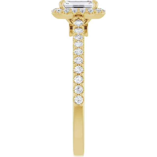 emerald-18K Yellow gold