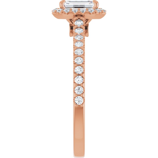 emerald-14K Rose gold
